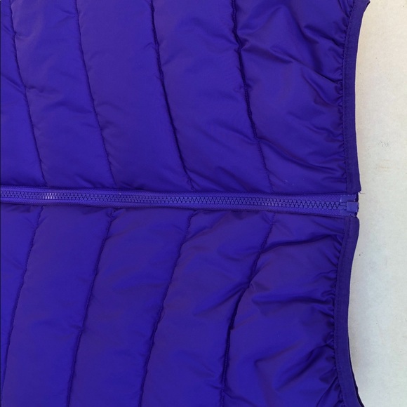 CONVERSE girls puffer PURPLE VEST medium 10/12 EUC - Picture 3 of 9